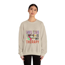 Floral Quilting is My Therapy Unisex Heavy Blend™ Crewneck Sweatshirt