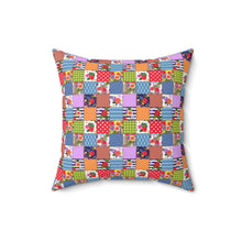 Quilted Pattern 1 Spun Polyester Square Pillow