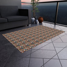 Watercolor Sewing Supplies 3 Outdoor Rug