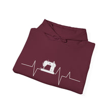 Sewing Machine Heart Beat Unisex Heavy Blend™ Hooded Sweatshirt