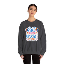 Eat Sleep Crochet Repeat Unisex Heavy Blend™ Crewneck Sweatshirt