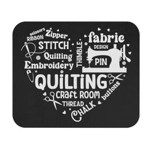 Quilting Word Cloud Mouse Pad (Rectangle)