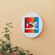 Retro Sewing Machine Acrylic Wall Clock
