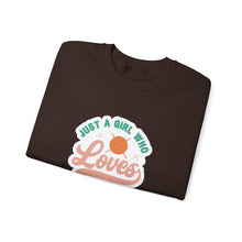 Just A Girl Crochet Unisex Heavy Blend™ Crewneck Sweatshirt
