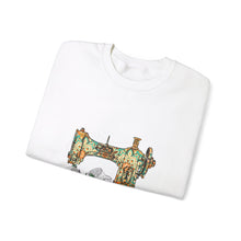Retro Gorgeous Sewing Machine Unisex Heavy Blend™ Crewneck Sweatshirt