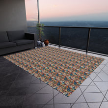 Watercolor Sewing Supplies 3 Outdoor Rug