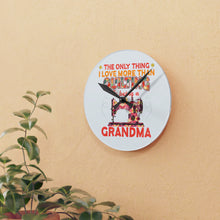 Quilting Grandma Acrylic Wall Clock