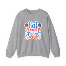 Eat Sleep Crochet Repeat Unisex Heavy Blend™ Crewneck Sweatshirt
