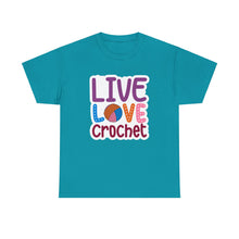 Live Love Crochet Unisex Heavy Cotton Tee