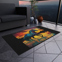 Colorful Modern Horse Outdoor Rug