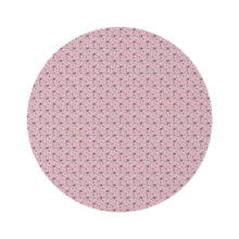 Sewing Elements Pink Round Rug