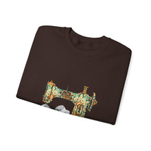 Retro Gorgeous Sewing Machine Unisex Heavy Blend™ Crewneck Sweatshirt