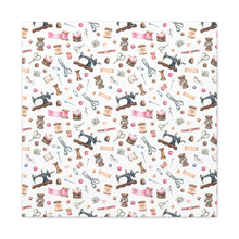 Sewing Elements White - Canvas Gallery Wraps
