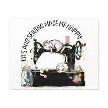 Cats and Sewing - Canvas Gallery Wraps