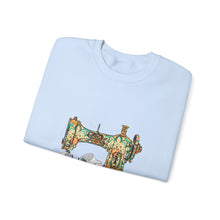 Retro Gorgeous Sewing Machine Unisex Heavy Blend™ Crewneck Sweatshirt